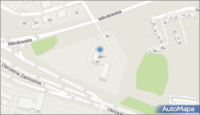 Mysłowice, Mikołowska, 29a, mapa Mysłowice