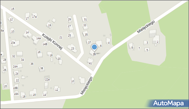 Mysłowice, Mielęckiego Andrzeja, 8, mapa Mysłowice
