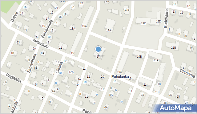 Myszków, Millenium, 17, mapa Myszków