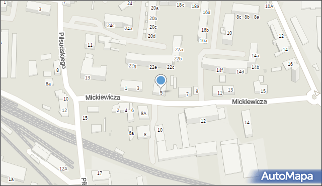 Namysłów, Mickiewicza Adama, 5, mapa Namysłów