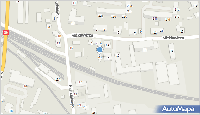 Namysłów, Mickiewicza Adama, 6a, mapa Namysłów