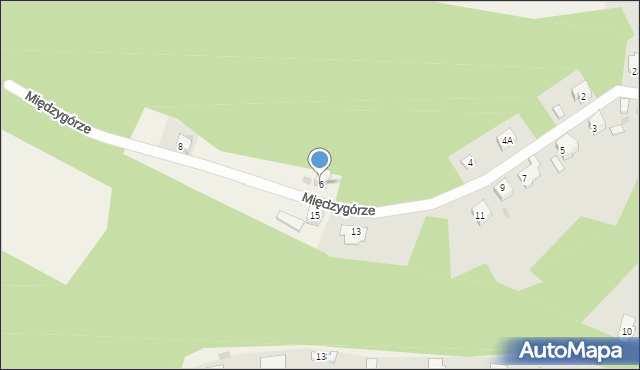 Nawra, Międzygórze, 6, mapa Nawra