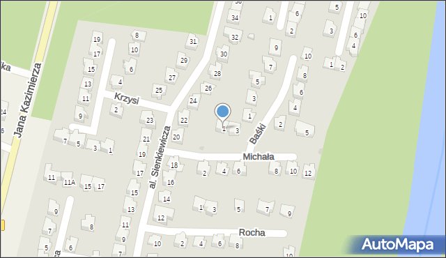 Nieporęt, Michała, 1, mapa Nieporęt