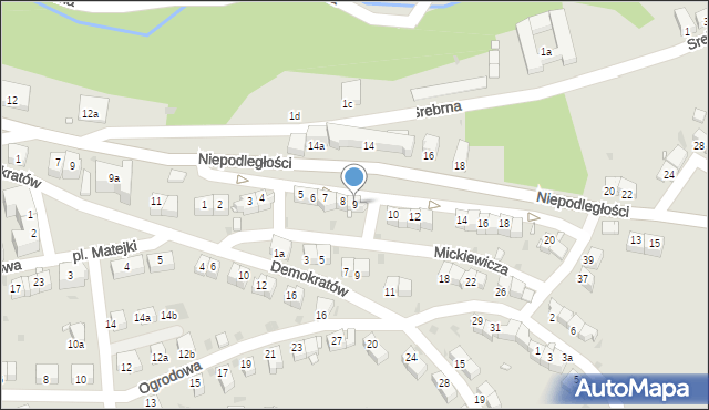Nowa Ruda, Mickiewicza Adama, 9, mapa Nowa Ruda