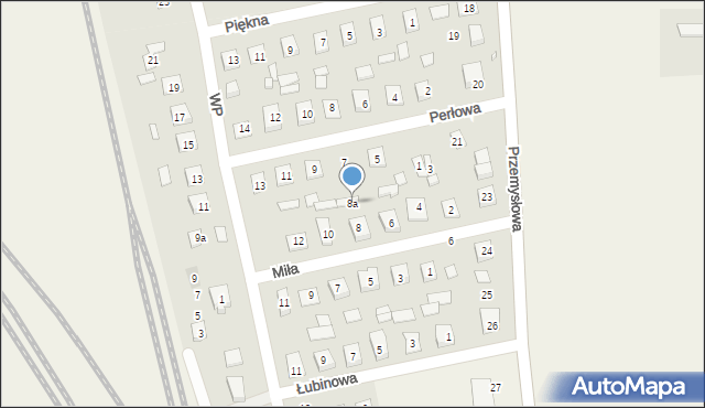 Nowa Wieś Wielka, Miła, 8a, mapa Nowa Wieś Wielka