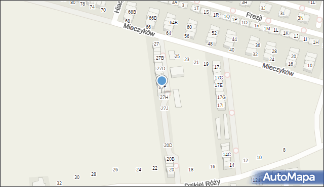Nowa Wola, Mieczyków, 27G, mapa Nowa Wola