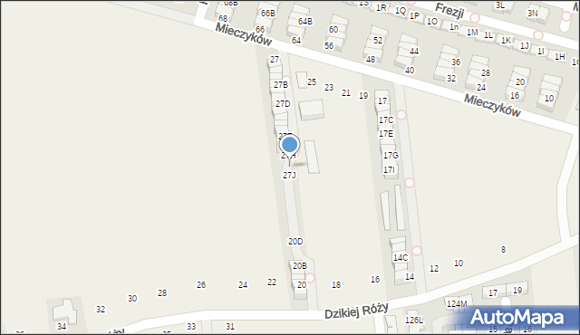 Nowa Wola, Mieczyków, 27I, mapa Nowa Wola