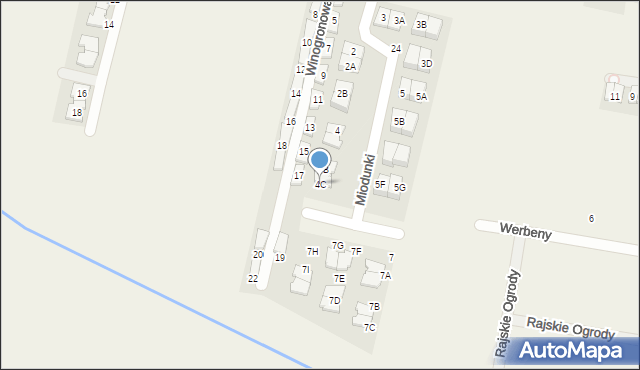 Nowa Wola, Miodunki, 4C, mapa Nowa Wola