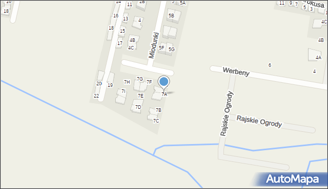 Nowa Wola, Miodunki, 7A, mapa Nowa Wola