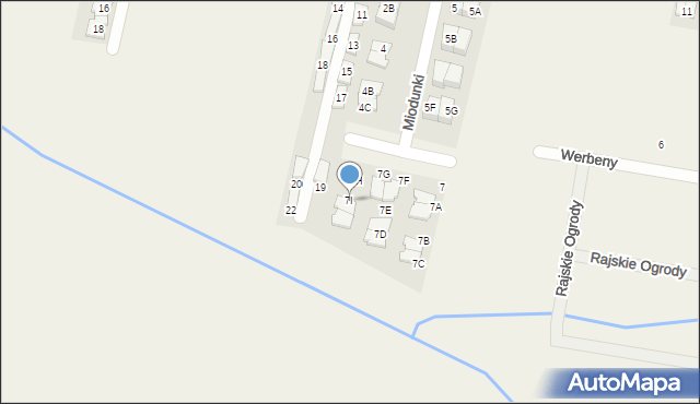 Nowa Wola, Miodunki, 7I, mapa Nowa Wola