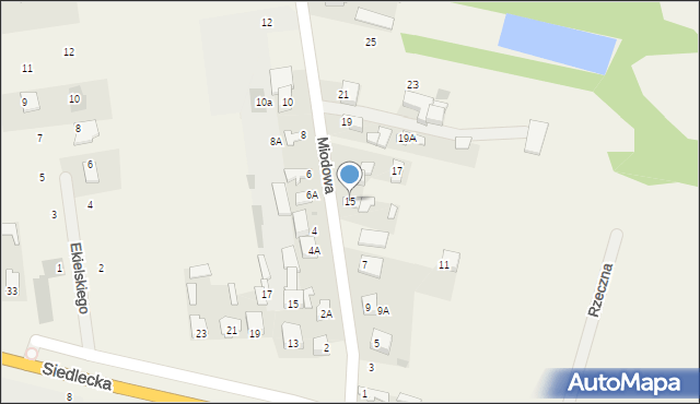 Nowe Iganie, Miodowa, 15, mapa Nowe Iganie