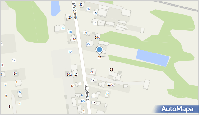 Nowe Iganie, Miodowa, 25, mapa Nowe Iganie