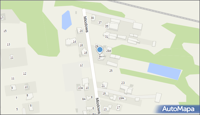 Nowe Iganie, Miodowa, 27, mapa Nowe Iganie