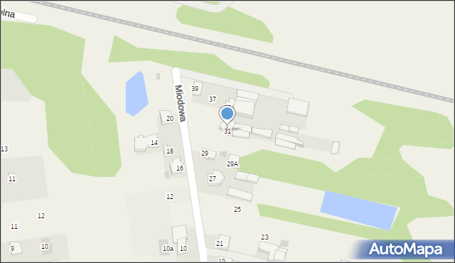 Nowe Iganie, Miodowa, 31, mapa Nowe Iganie