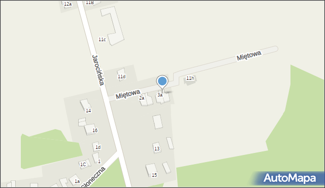 Nowe Miasto nad Wartą, Miętowa, 3b, mapa Nowe Miasto nad Wartą