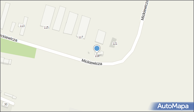 Nowe Sioło, Mickiewicza Adama, 119, mapa Nowe Sioło