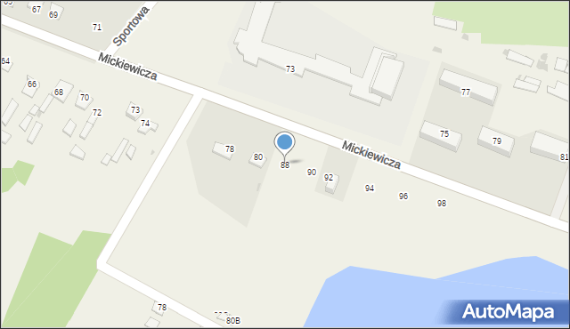 Nowe Sioło, Mickiewicza Adama, 88, mapa Nowe Sioło