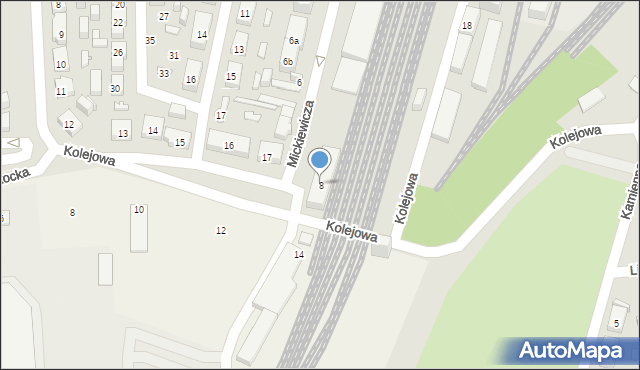 Nowe Skalmierzyce, Mickiewicza Adama, 8, mapa Nowe Skalmierzyce