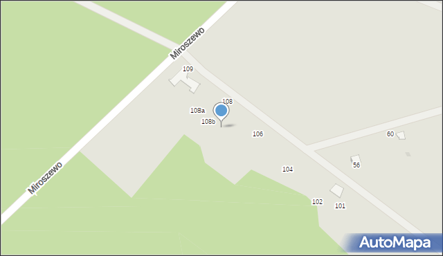 Nowe Warpno, Miroszewo, 108c, mapa Nowe Warpno
