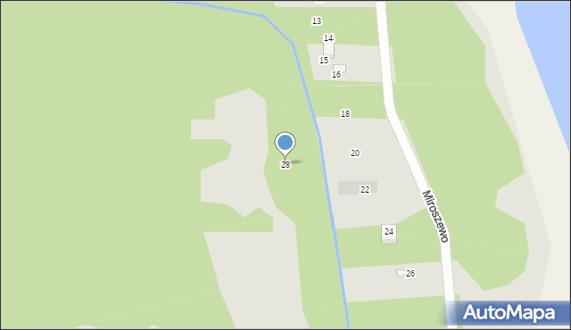 Nowe Warpno, Miroszewo, 28, mapa Nowe Warpno