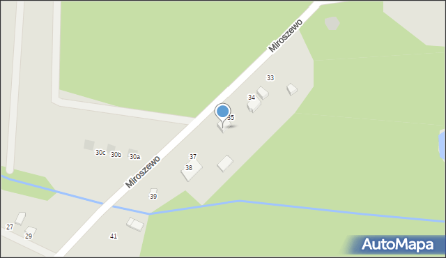 Nowe Warpno, Miroszewo, 36, mapa Nowe Warpno