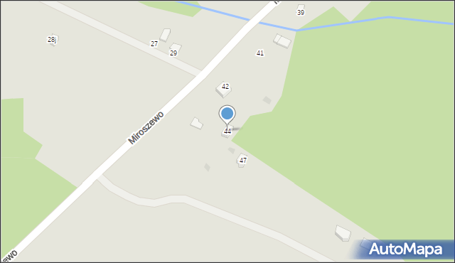 Nowe Warpno, Miroszewo, 44, mapa Nowe Warpno