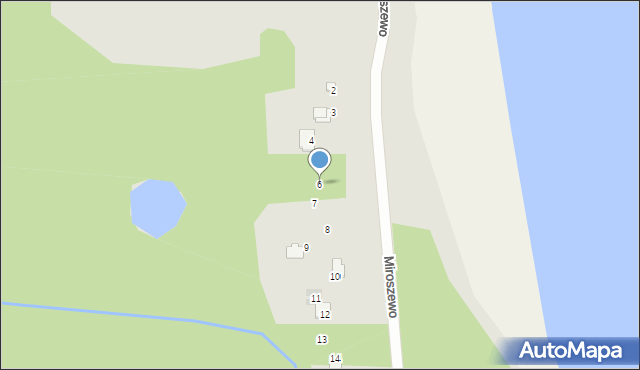 Nowe Warpno, Miroszewo, 6, mapa Nowe Warpno