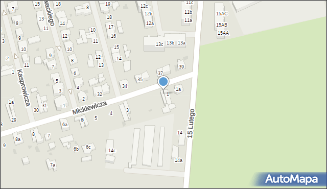 Nowogard, Mickiewicza Adama, 2, mapa Nowogard