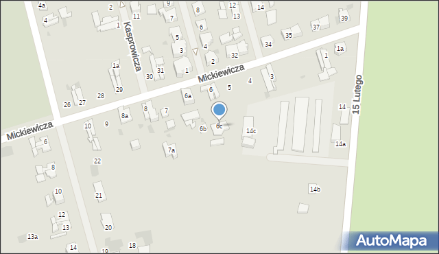 Nowogard, Mickiewicza Adama, 6c, mapa Nowogard