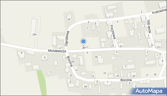 Nowogródek Pomorski, Mickiewicza Adama, 18, mapa Nowogródek Pomorski