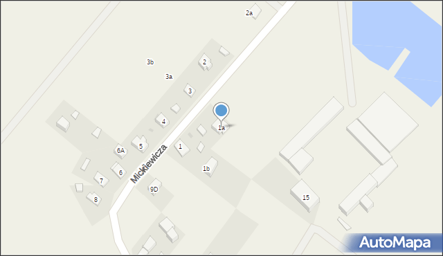 Nowy Dwór, Mickiewicza Adama, 1a, mapa Nowy Dwór