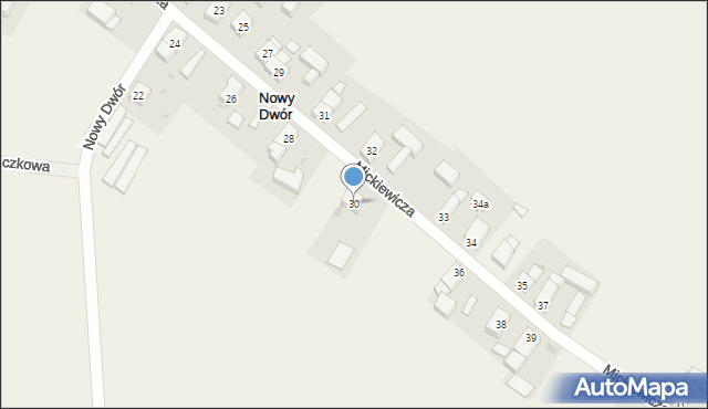 Nowy Dwór, Mickiewicza Adama, 30, mapa Nowy Dwór