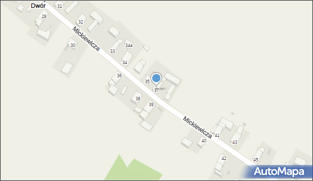 Nowy Dwór, Mickiewicza Adama, 37, mapa Nowy Dwór