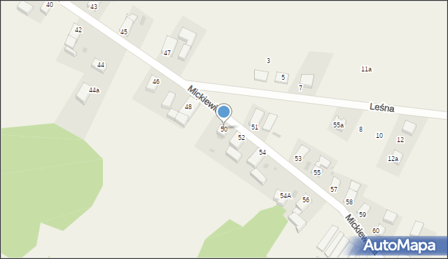 Nowy Dwór, Mickiewicza Adama, 50, mapa Nowy Dwór