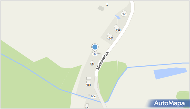 Nowy Dwór, Mickiewicza Adama, 66D, mapa Nowy Dwór