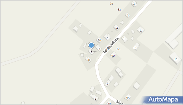 Nowy Dwór, Mickiewicza Adama, 7, mapa Nowy Dwór