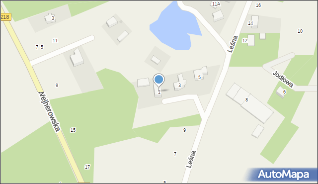 Nowy Dwór Wejherowski, Miła, 1, mapa Nowy Dwór Wejherowski