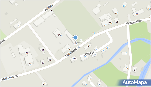 Nowy Staw, Mickiewicza Adama, 43b, mapa Nowy Staw
