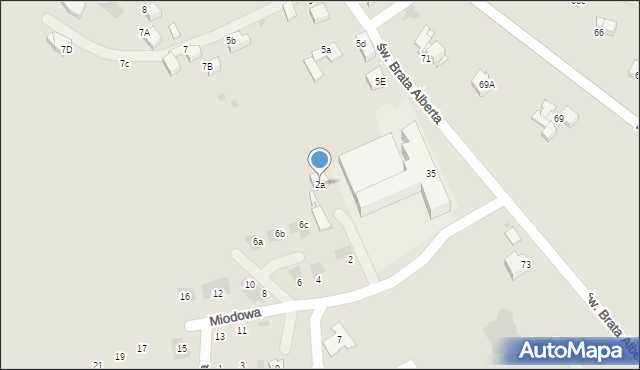 Nowy Targ, Miodowa, 2a, mapa Nowego Targu