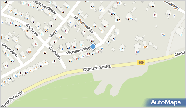 Nysa, Michałowskiego Piotra, 13, mapa Nysy