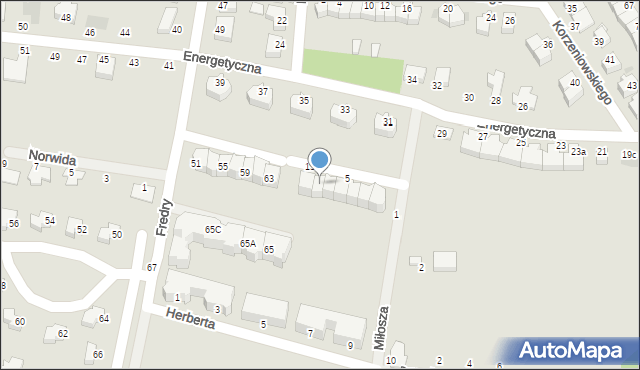 Oborniki Śląskie, Miłosza Czesława, 11, mapa Oborniki Śląskie