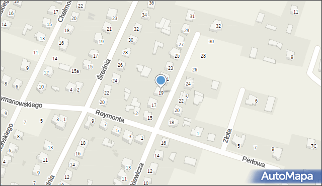 Olszewo-Borki, Mickiewicza Adama, 19, mapa Olszewo-Borki