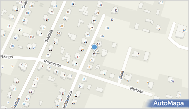 Olszewo-Borki, Mickiewicza Adama, 22, mapa Olszewo-Borki