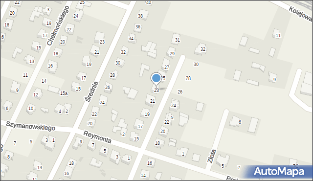 Olszewo-Borki, Mickiewicza Adama, 23, mapa Olszewo-Borki