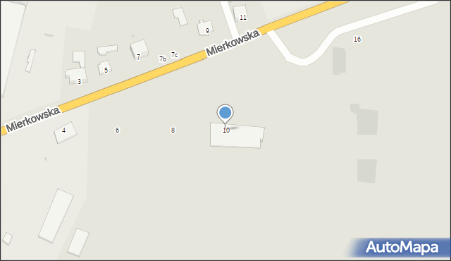 Olsztynek, Mierkowska, 10, mapa Olsztynek
