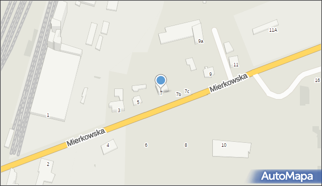 Olsztynek, Mierkowska, 7, mapa Olsztynek