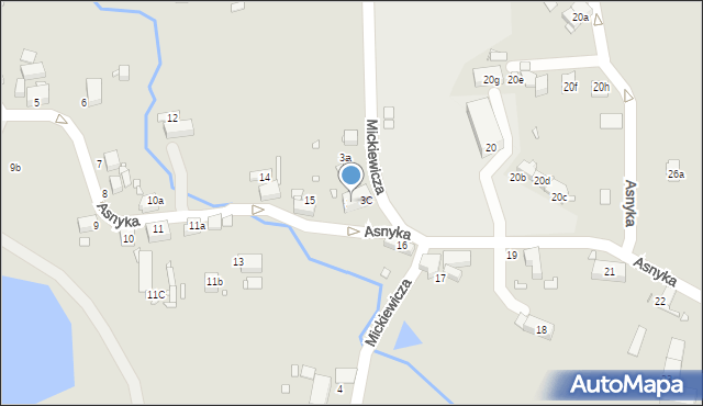 Olszyna, Mickiewicza Adama, 3b, mapa Olszyna