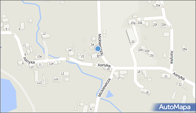 Olszyna, Mickiewicza Adama, 3C, mapa Olszyna