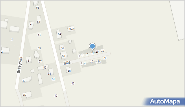 Ołtarzew, Miła, 11, mapa Ołtarzew