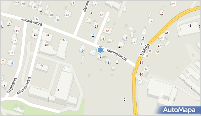 Opatów, Mickiewicza Adama, 5, mapa Opatów